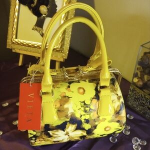 Yellow Floral Handbag